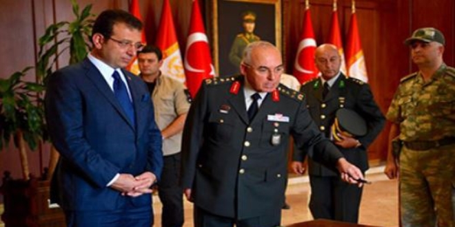 1. Ordu Komutanı Avsever'den İmamoğlu'na ziyaret