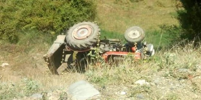 Denizli'de traktörün altında kalan bebek öldü
