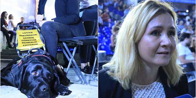 'Konserde rehber köpek görürseniz şaşırmayın'