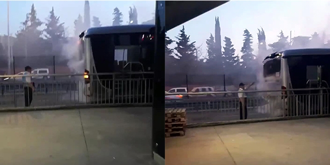 Avcılar'da metrobüs yangını...Yolcular tahliye edildi