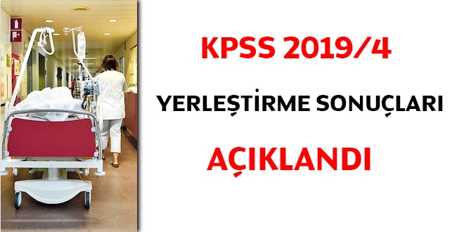KPSS 2019/4 yerletirme sonular akland