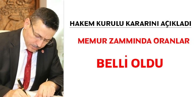Memur zammında oranlar belli oldu.