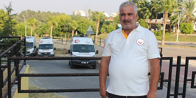 Kaza yapan ambulans şoförü darp edildi