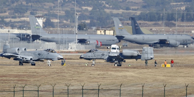 ncirlik Hava ss'nde 150 alan iten karlyor