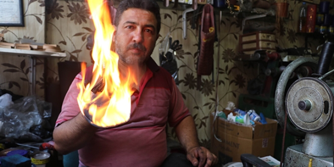 Ayakkabıları yakıyor ömrünü 9 ay uzatıyor
