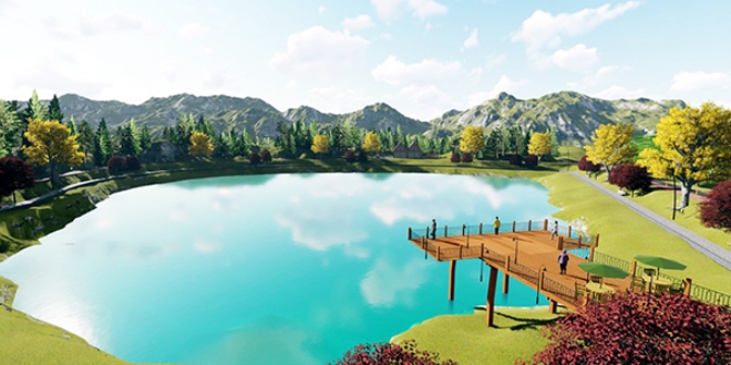 Saklı cennet yeşil göl turizme kazandırılıyor