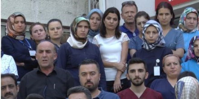 Saldırıya uğrayan doktorun mesai arkadaşları iş bıraktı