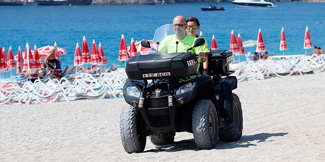 ATV motorlu 112 Acil Servis ekibi hayat kurtarıyor