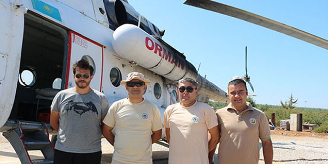 Yangın helikopterinin isimsiz kahramanları