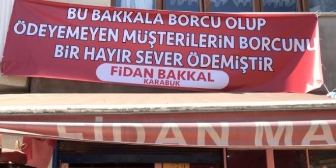 Hayırsever vatandaş 'veresiye defteri'ni satın aldı
