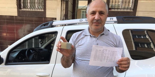 OGS cihazı ile yaptığı otobüs yolculuğu başına dert oldu