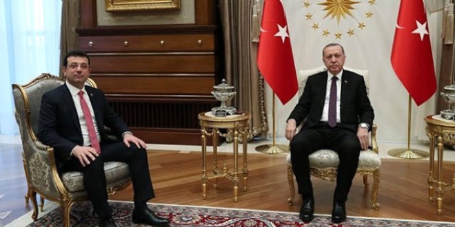 Erdoğan, İmamoğlu'na tebrik telgrafı gönderdi