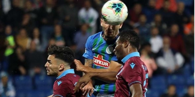 aykur Rizespor: 1 - Trabzonspor: 2 (Ma sonucu)