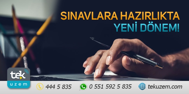 Sınavlara hazırlıkta yeni dönem