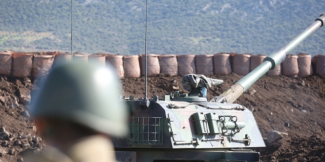Terör hedefleri obüslerle vurulmaya devam ediliyor