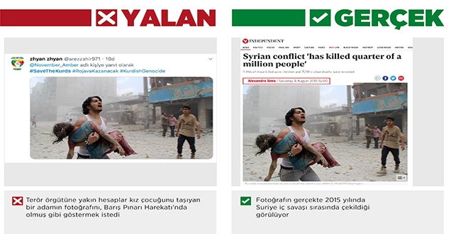 Terör örgütü yandaşlarının yalanları ortaya çıkarılıyor