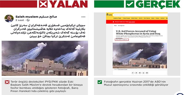 Barış Pınarı Harekatı'nda 'fosfor bombası' yalanı