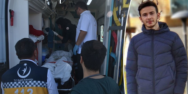 Kamyonun ezdiği inşaat mühendisi ağır yaralandı
