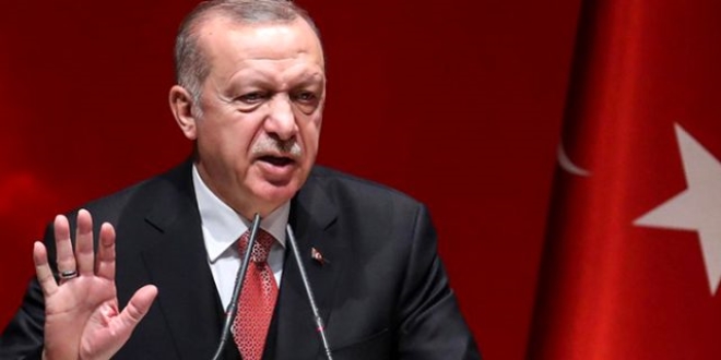 Erdoan, Trump'n yaptrm tehdidi iin aklama