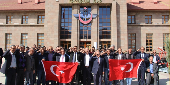TCDD çalışanlarından 'Barış Pınarı Harekatı'na destek