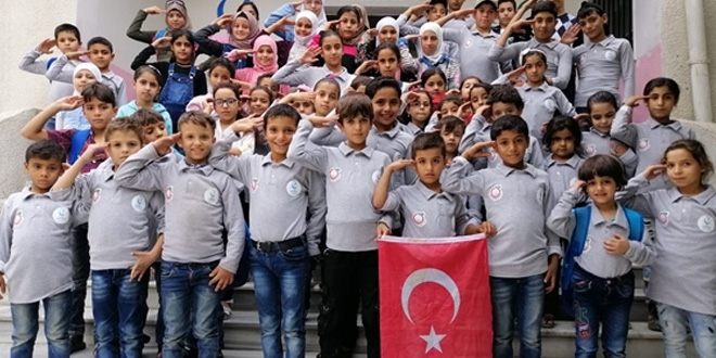 Afrinli yetimler: Korkmayın, Türk askeri ve Milli Ordu sizi kurtarır