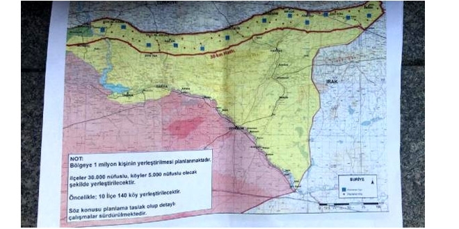 Erdoğan, gözlem noktası kurulacak yerleri haritada gösterdi