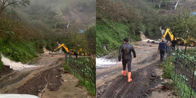 Giresun'da sağanak yağış etkili oldu, bir kişi kayıp