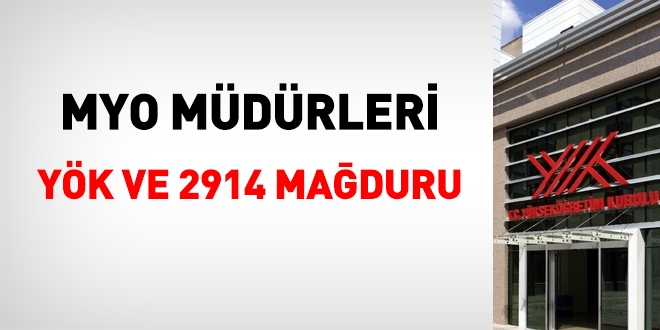 MYO Müdürleri, YÖK ve 2914 mağduru