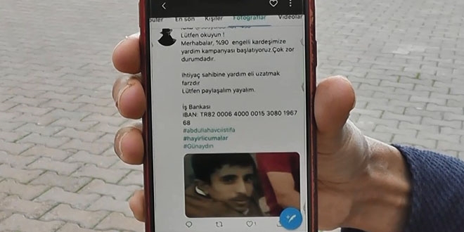 Haberi olmadan adına Twitter'da yardım kampanyası başlatılmış