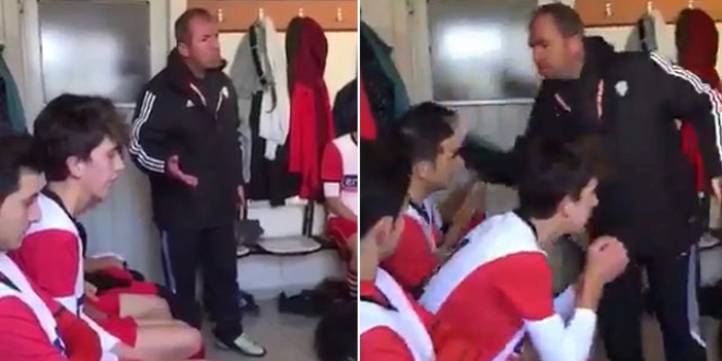 Futbolcuları tokatlayan antrenörün cezası belli oldu