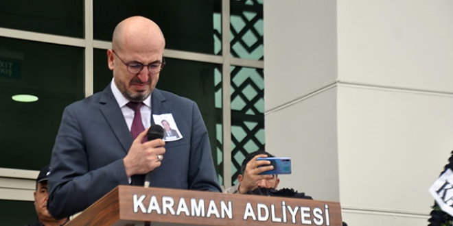 Karaman Baro Başkanı gözyaşlarına boğuldu
