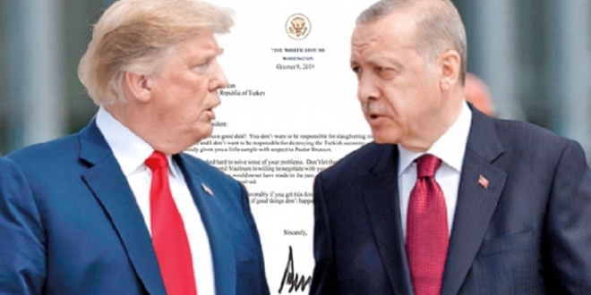 Erdoan: O mektubu Trump'n masasna brakacam