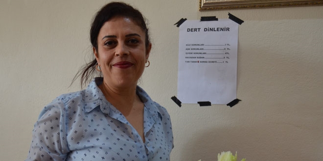 Kadın esnaftan 'dert dinlenir' fiyat tarifesi
