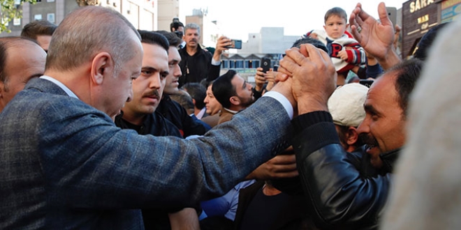 Erdoğan'dan sürpriz ziyaret! Böyle karşılandı