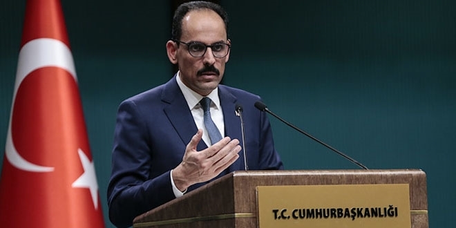Sözcü Kalın'dan, Arınç'ın sözlerine cevap