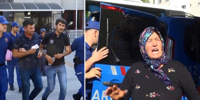 İcra görevlilerini dövüp, rehin alan anne ve 2 oğluna hapis