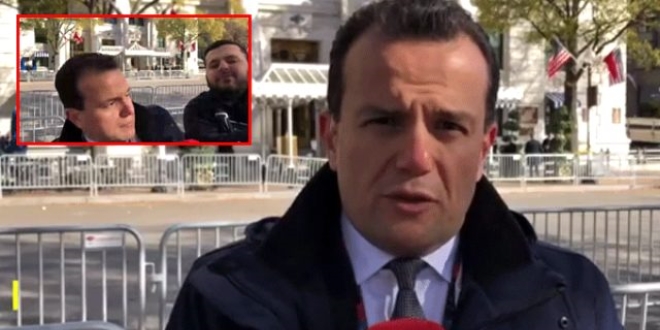 TRT muhabiri, ABD'de PKK yandaşının saldırısına uğradı