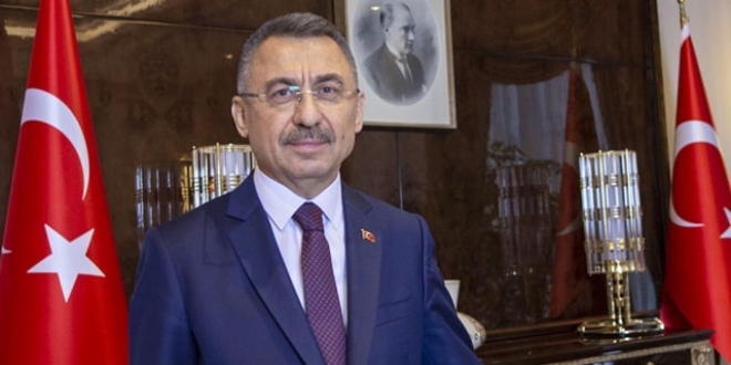 Fuat Oktay, KKTC bayrağının yakılmasını kınadı