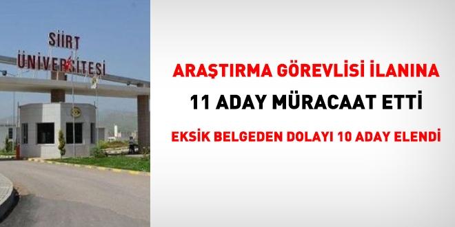Araştırma görevlisi alımlarında anabilim dalı sorunu devam ediyor!