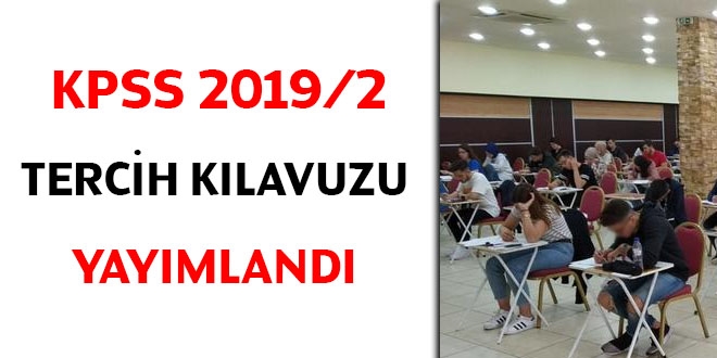 KPSS 2019/2 tercih klavuzu yaymland