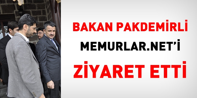 Tarım Bakanı Pakdemirli memurlar.net'i ziyaret etti