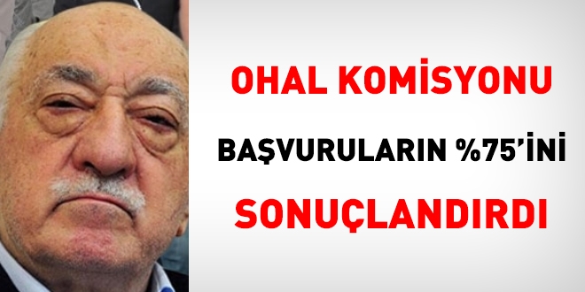 OHAL Komisyonu başvuruların %75'ini sonuçlandırdı