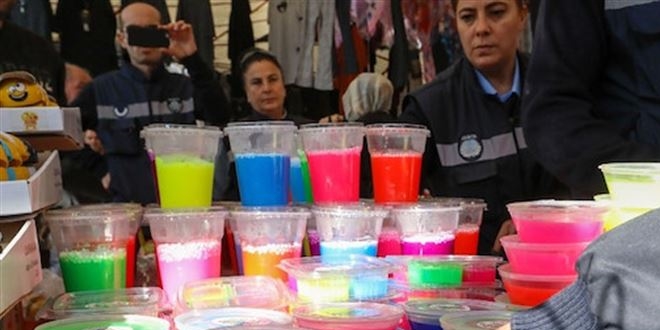 Tehlike saçan slime hamuru yine ortaya çıktı