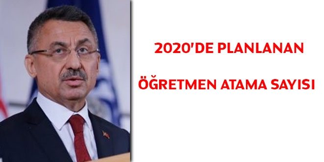 2020'de ataması planlanan öğretmen sayısı