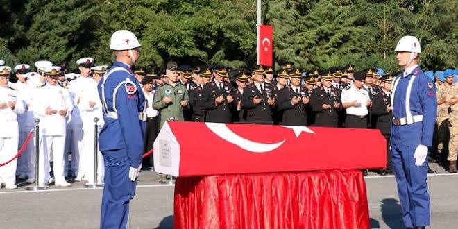 Silah kazasında şehit olan asker için tören düzenlendi