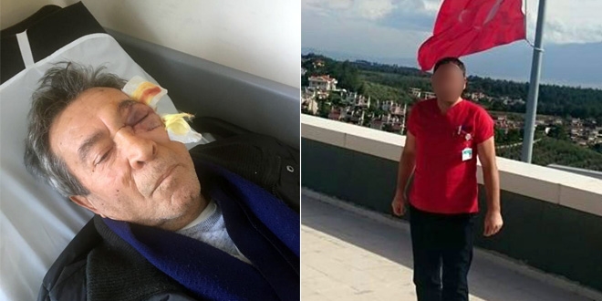 Sağlık personeli, 70 yaşındaki adamı hastanelik etti