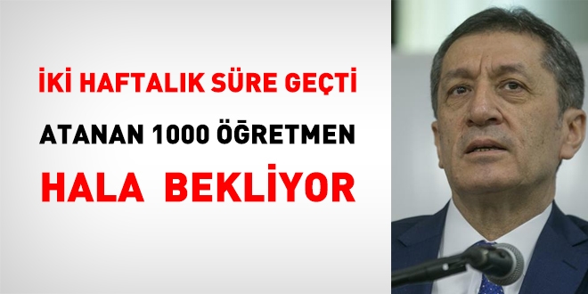 Atanan 1000 öğretmen güvenlik soruşturmalarını bekliyor