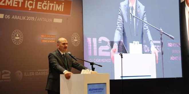 Soylu: Dertleşmek için 112'yi aramayın