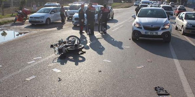 Motosikletli kurye, işe girdiği gün trafik kazasında öldü