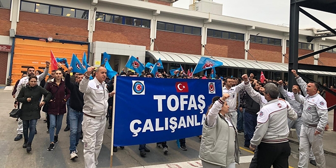 TOFAŞ işçisi zam için ayaklandı